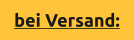bei Versand: